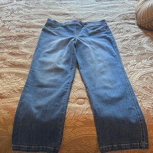 SPANX Women's Straight Leg Jeans in Blue